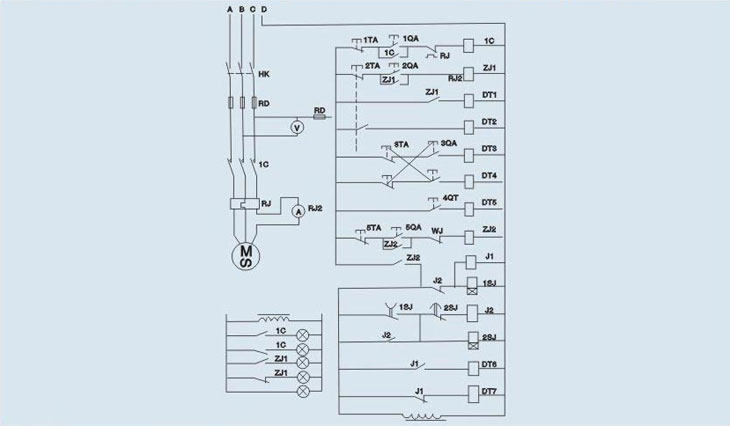 安全閥性能測試臺電器系統原理圖